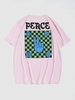ZAFUL T-shirt Graphique à Imprimé Geste de Main Streetwear Xxl Rose clair