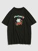 ZAFUL T-shirt Graphique Rose Monnaie L Noir