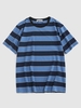 ZAFUL T-shirt Rayé en Blocs de Couleurs à Manches Courtes Xxl Bleu clair