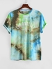 ZAFUL T-shirt Teinté Graphique Los Angeles M Vert clair
