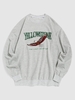 ZAFUL T-shirt Vintage à Aigle Graphique et Lettre Broderie à Cou Rond du Streetwear Xxl Gris clair