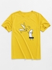 ZAFUL T-shirt de Base Banane Dessin Animé 2xl Jaune