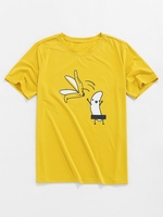 ZAFUL T-shirt de Base Banane Dessin Animé 2xl Jaune