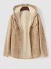 ZAFUL Veste à Capuche Doublure en Velours Côtelé Design avec Poches M Café lumière