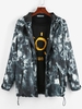 ZAFUL Veste à Capuche Teintée à Manches Raglan L