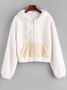 ZAFUL Veste à Capuche Zippée avec Poche M Blanc