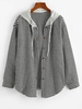 ZAFUL Veste Boutonnée Carreaux à Grille S Noir