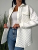 ZAFUL Veste Cargo Texturée avec Poches S Blanc