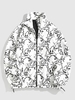 ZAFUL Veste Motif de Dessin Animé en Fausse Laine Xl Blanc