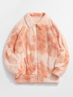 ZAFUL Veste Teintée Fourrée Zippée S Abricot