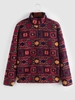 ZAFUL Veste Vintage Pelucheuse Motif de Flocon de Neige en Fausse Laine Xxl