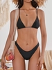 ZAFUL ZAFUL Maillot de Bain Bikini Triangulaire Brassière Effronté S Noir