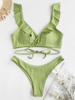 ZAFUL Bikini Dynamique S Vert pois