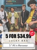 ZAFUL Sac de Bonheur - 5 Tout en Vêtements pour Hommes - Quantité Limitée L