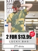 ZAFUL Sac de Bonheur -Vêtements pour Hommes 2*T-shirts - Quantité Limitée S