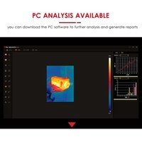 -20 ~ 550 ℃ 2, 8 pouces LCD Digital Infrared Thermal Imager Caméra infrarouge portative d