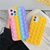 适用 iphone12 手机 壳 苹果 11 创意 彩虹 灭鼠 先锋 硅胶  壳 苹果 12  护 套 灭鼠 先锋 - 拼 色粉 黄 蓝紫 iPhone XS Max
