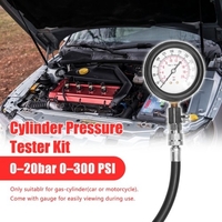 0-20bar 0-300 PSI Kit de testeur de Compression de cylindre de moteur de voiture professionnel outil de test de pression de cylindre de gaz automobile avec manomètre à air
