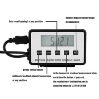0-300mm numérique LCD échelle de lecture précise DRO pour outil linéaire de fraisage de tour