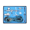 0, 2 mm / 0, 3 mm / 0, 5 mm Aiguille Buse Gravity Feed Dual-action Airbrush Kit Set Pistolet pulvérisateur avec 9cc Fluid Cup pour Modèle Coloriage Peinture Tatouage Gâteau Décoration Ongles Beauté Maquillage
