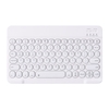 0301 clavier BT sans fil Ultra-mince Mini clavier rond Portable clavier 78 touches pour tablette Android / Windows / iOS / ordinateur portable blanc