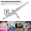 0.3mm alimentation par gravité à double action Airbrush peinture aérosol Kit Pistolet avec buse Spanner & Dropper