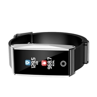 0, 96 "affichage coloré multi-fonctionnel bracelet à puce écran tactile BT4.0 Smartwatch montre bracelet prend en charge la fréquence cardiaque / pression artérielle / moniteur de sommeil Podomètre appel Rappel messages notification et plus de f