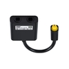 1 à 2 adaptateur audio séparateur de câble optique numérique adaptateur audio à fibre optique adaptateur de distributeur à fibre optique noir
