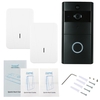 1 * 720P WiFi Interphone visuel porte téléphone + 2 * sans fil Sonnette carillon