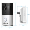 1 * KKmoon 720 P WiFi Interphone visuel Porte Téléphone + 1 * Carillon Sans Fil Sonnette