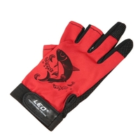 1 paire 3 Gants de pêche Fingerless Respirant Séchage rapide anti-dérapant Gants de pêche Sports de plein air Cyclisme Camping Courir