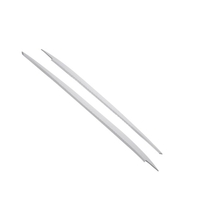 1 paire de cache-phares garniture paupières sourcils garniture couvercle couvercle oeil décoration de voiture style phares de voiture sourcil garniture autocollants remplacement pour VW Golf MK7 GTI GTD R 2013-2017