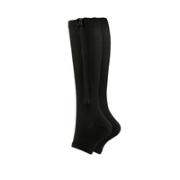 1 paire de chaussettes fermeture éclair jambe mollet manches sans orteils pour course randonnée escalade conduite debout vol gonflement soulagement de la douleur