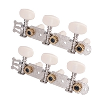 1 paire de chevilles de réglage de guitare en argent Mécaniques de réglage de corde de guitare classique têtes de machine