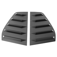 1 paire de couvercle de persienne de fenêtre latérale noire pour Volkswagen Golf 6