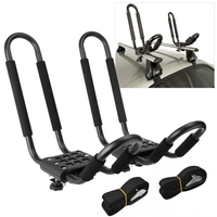 1 paire de galerie de toit de kayak Kayak canoë bateau planche de surf support de montage sur le toit pour barres transversales de camion SUV de voiture