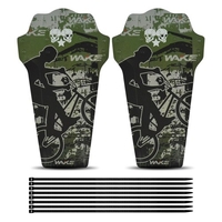 1 paire de garde-boue avant arrière de pneu de pneu de vélo ensemble garde-boue garde-boue ensemble garde-boue de vélo