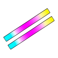 1 paire de micros de musique rvb atmosphères de couleur bureau lumineux Intelligent lampe de rythme activé par la voix