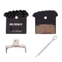 1 paire de plaquettes de frein de vélo et plaquettes de frein à disque à ressort vtt vélo étrier hydraulique Dissipation thermique remplacement pour Shimano VTT