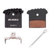 1 paire de plaquettes de frein de vélo et plaquettes de frein à disque à ressort vtt vélo étrier hydraulique Dissipation thermique remplacement pour Shimano VTT