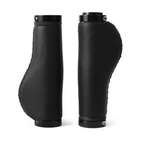 1 paire de poignées de guidon de vélo Premium PU Double verrouillage housse de guidon VTT poignées de guidon de vélo antidérapantes