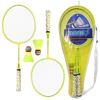 1 paire de raquettes de badminton avec balles ensemble de badminton à 2 joueurs pour enfants jeu de Sport de plein air