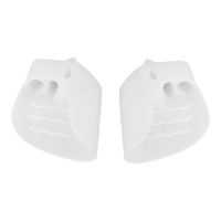 1 paire Hallux Valgus Protector Corrector Gel Toe Separator Divider Bunion Orthopaedic Adjuster 3 trous Thumb Valgus Guard Feet Care Tool