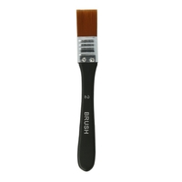1 pc Professionnel Pinceau De Peinture Plat Garniture En Nylon Art Pinceau Manche En Bois pour Gesso Taches Colles Vernis Peinture Acrylique À L