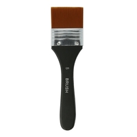 1 pc Professionnel Pinceau De Peinture Plat Garniture En Nylon Art Pinceau Manche En Bois pour Gesso Taches Colles Vernis Peinture Acrylique À L