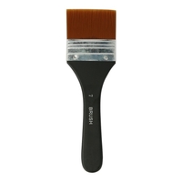 1 pc Professionnel Pinceau De Peinture Plat Garniture En Nylon Art Pinceau Manche En Bois pour Gesso Taches Colles Vernis Peinture Acrylique À L