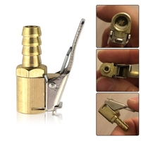 1 PCS Voiture Auto En Alliage de Zinc 8mm Pneu Roue Pneu Air Chuck Gonfleur Pompe Valve Clip Pince Connecteur Adaptateur pour Voitures