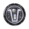 1 pièces 12 V / 24 V phare de moto 7 pouces phare LED en forme de V avec clignotants DRL Hi / Lo remplacement du faisceau pour Jeep Wrangler JK JKU CJ LJ TJ Hummer H1 H2