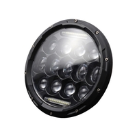 1 pièces 7 pouces de remplacement de phare avant LED de forme ronde pour Jeep Wrangler JK LJ TJ CJ