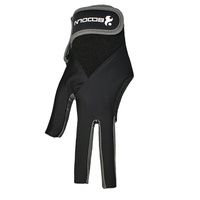 1 pièces gants de queue de billard billard trois gants coupés mains gauches gants accessoires de billard